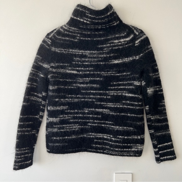 Banana Republic Spacedye Rib T Alpaca Wool Blend Pullover Turtleneck Sweater - Picture 8 of 11